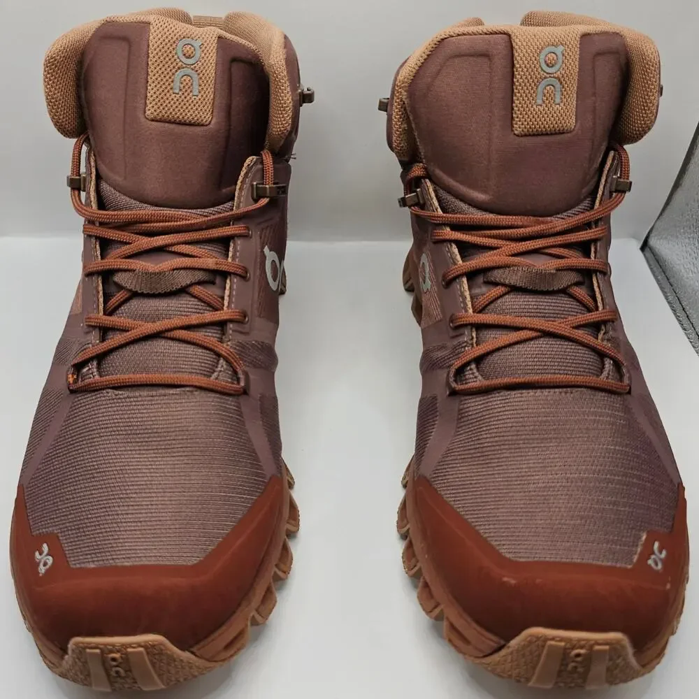 On Cloudrock Grape Hazel Waterproof Boots Womens 9.5 UK 7.5 Hiking Trail Shoe